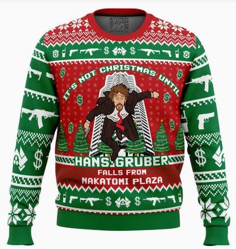 Round neck christmas jumper - neck,