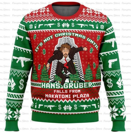 Round neck christmas jumper - neck,