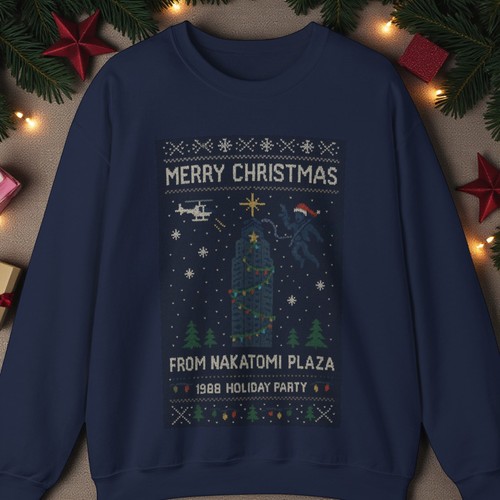 Die hard themed ugly christmas - ugly,