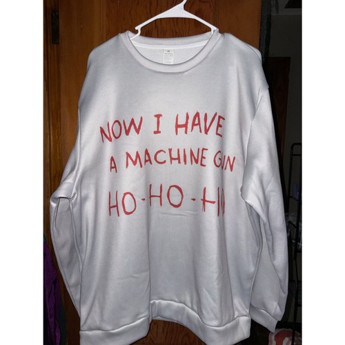 Die hard funny grey crewneck - die,