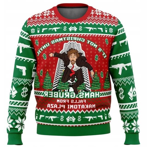 Round neck christmas jumper - neck,